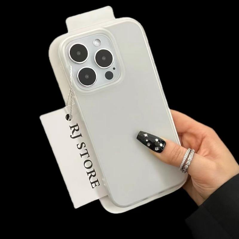 Luxury Matte Soft Silicone Phone Case For iPhone 16 15 14 13 12 11 Pro X Max 16 Plus Transparent Rubber Gel Shockproof Cover