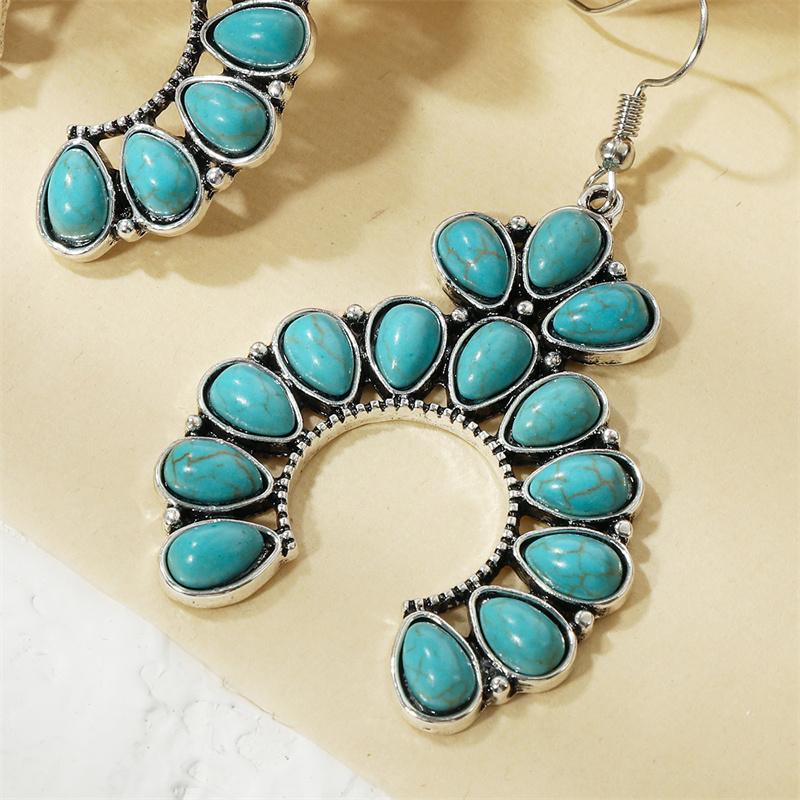 BLINGBAY 2023 Women's Earrings Retro Accessories Fashion Jewelry Accessories Ethnic Turquoise Earrings Bohemian Jewelry Gifts