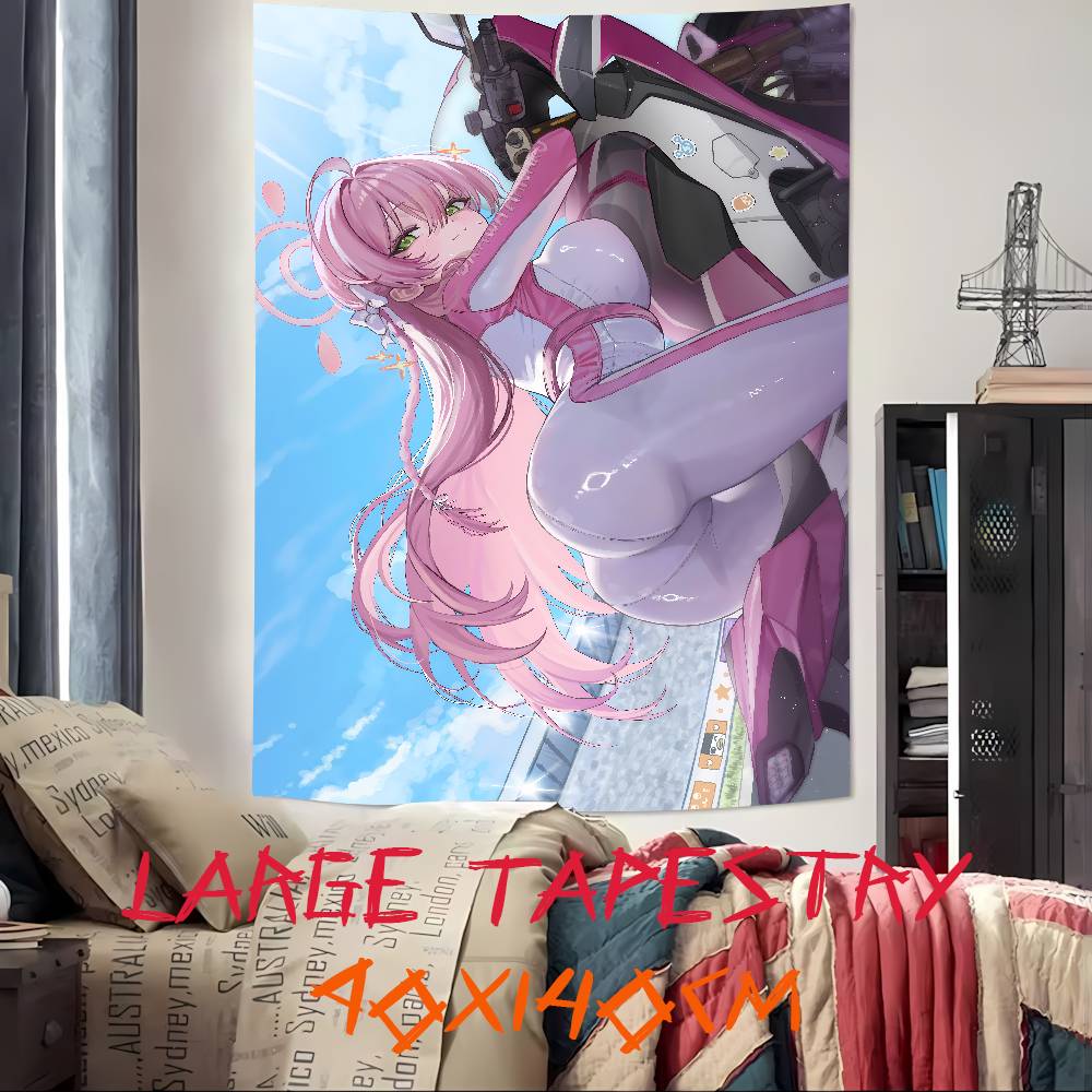 Heet Schattig Kawaii Meisje Urawa Hanako Blue Archive Populair Kamer Decoratie Wandkleed Kunstkamer Huisdecoratie Wandkunst Decor