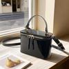 Yogodlns  Korean Fashion Square Box Handbag Women's Mini Crossbody Bag Simple Urban Style PU Material Small Square Bag