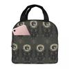 Gothic Blood Moon Pattern Insulated Lunch Bag for Women Kids Portable Food Boxes Thermal Lunch Box Tote