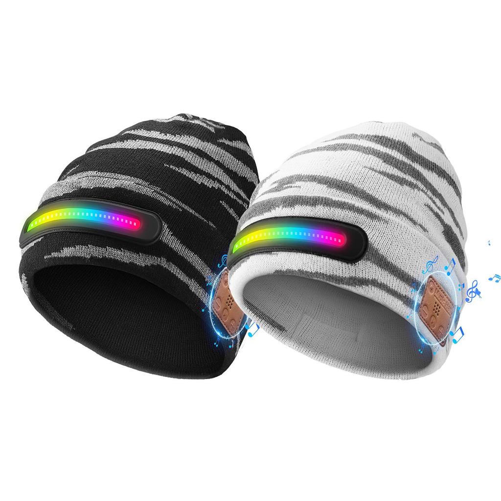 Washable Bluetooth LED Music Earphone Knitted Hat