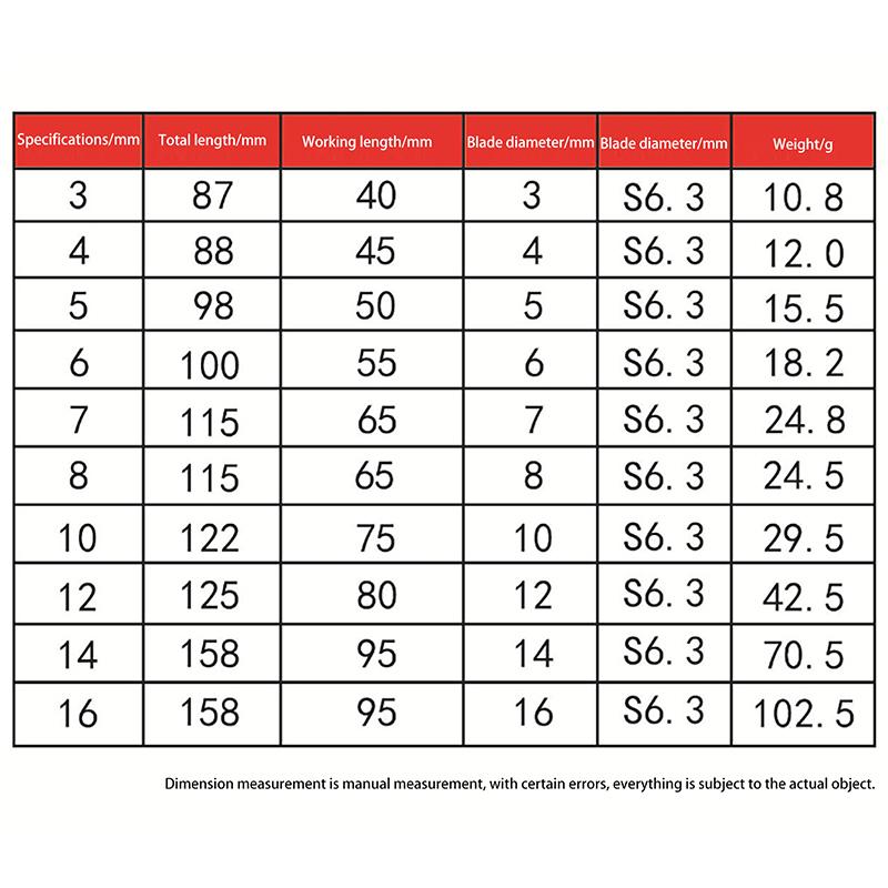 7/5Pcs Multi-Function Drill Bit Set For Ceramic Glass Concrete Wood Steel Drilling Tool 3-12Mm Hex Shank Drill Bit Set