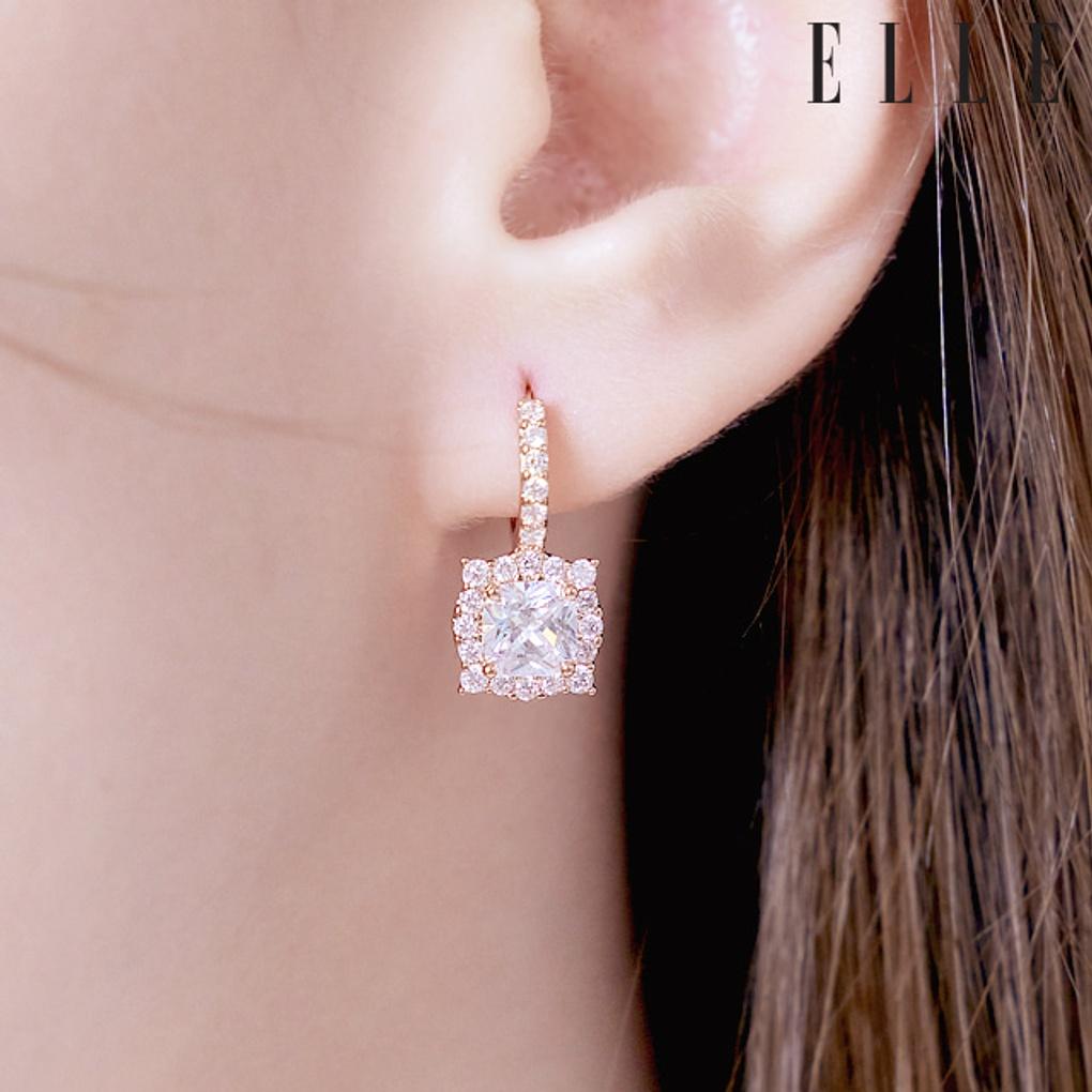 14K Spark One-Touch Earrings (Gold Pin) ELGPEE447