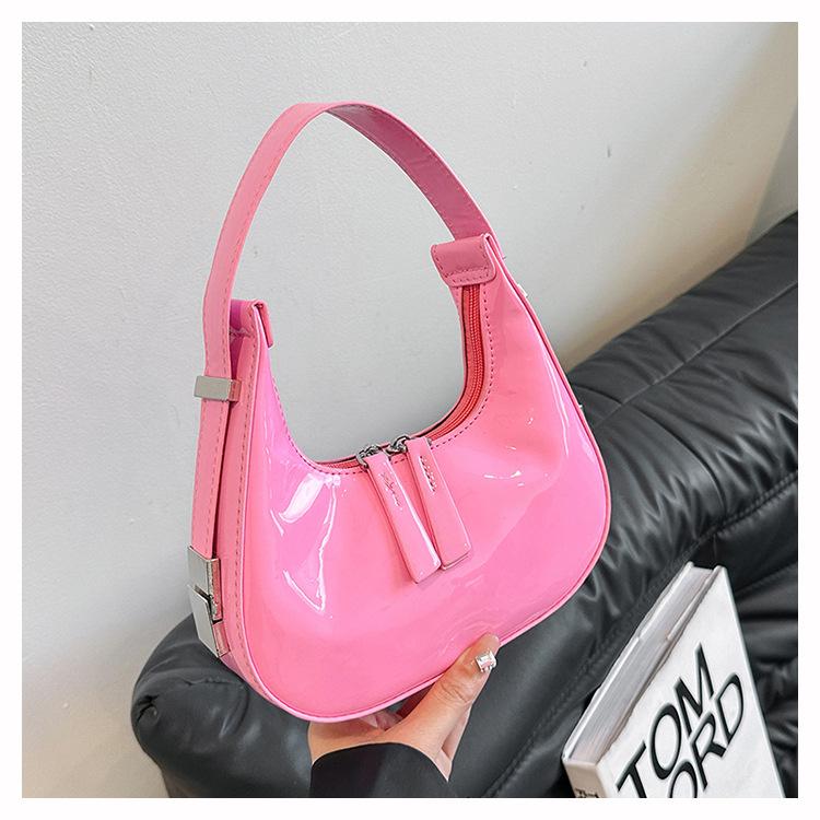Women Leather Shoulder Bag Zipper Vintage Tote Bag Chic Retro Handbag Satchel Clutch Travel Dating Purse