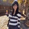 VAYLA Y2k V-neck Striped Sweater Vintage Harajuku Knit Slim Pullovers Korean Style Knitwear 2000s Aesthetics