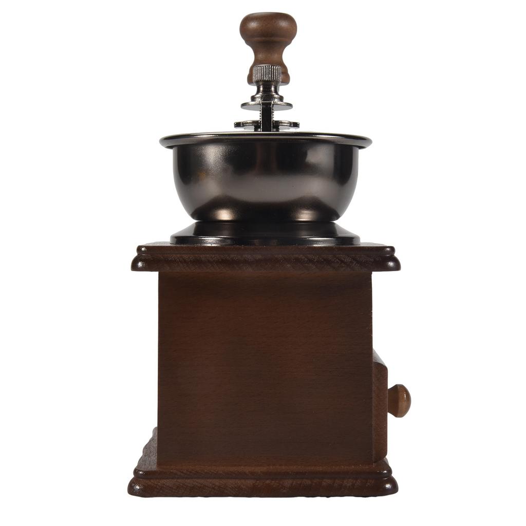 ABUL-4X Manual Coffee Grinder Wood / Metal Hand Mill Spice Mill (Wood Color)