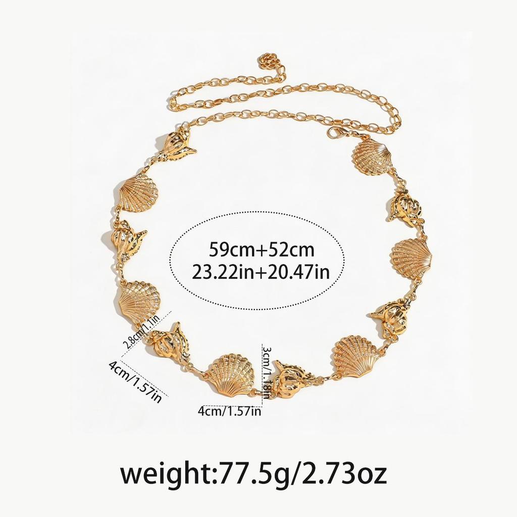 Bohemian Retro Metal Waist Chain for Women - Ethnic Style Body Jewelry