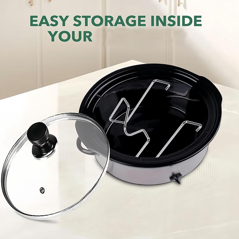 Slow Cooker Lid Holder Home Holder Slow Cooker Pot Lid Organizer Attachment Keeps Countertops Clean Kitchen Pot Organization