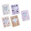 3 Inch Mini Photo Binder Cute Love Heart Hollow Photocard Holder Book Business Card for