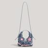 Denim Moon Bag For Women With Puncture Design And Star Punk Style For Daily Use