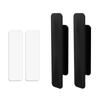 Pack of 2 Stick On Pulls for Wardrobe Doors No Drilling Required Drawer Handles Door Handles No Drilling Handle Durable