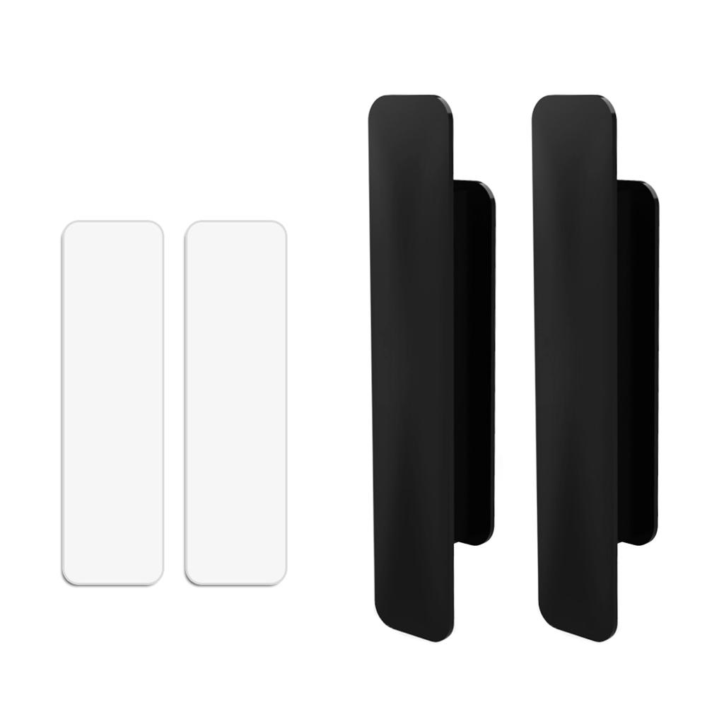 Pack of 2 Stick On Pulls for Wardrobe Doors No Drilling Required Drawer Handles Door Handles No Drilling Handle Durable