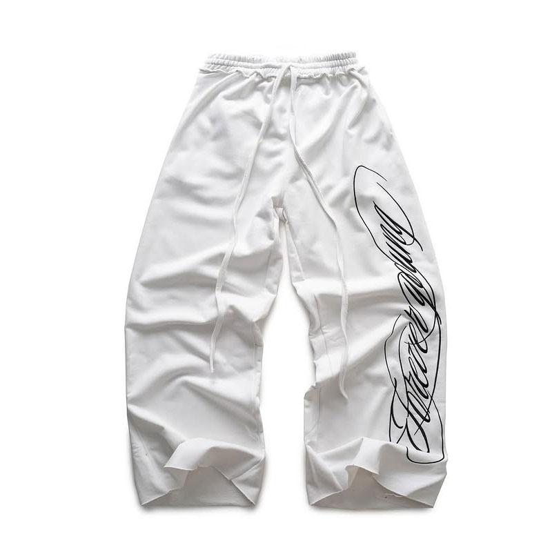 Y2K Letter Printed Sport Loose Retro Harajuku Pants