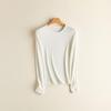 Women's Ribbed Knit Crew Neck Long Sleeve Top - Slimming & Versatile