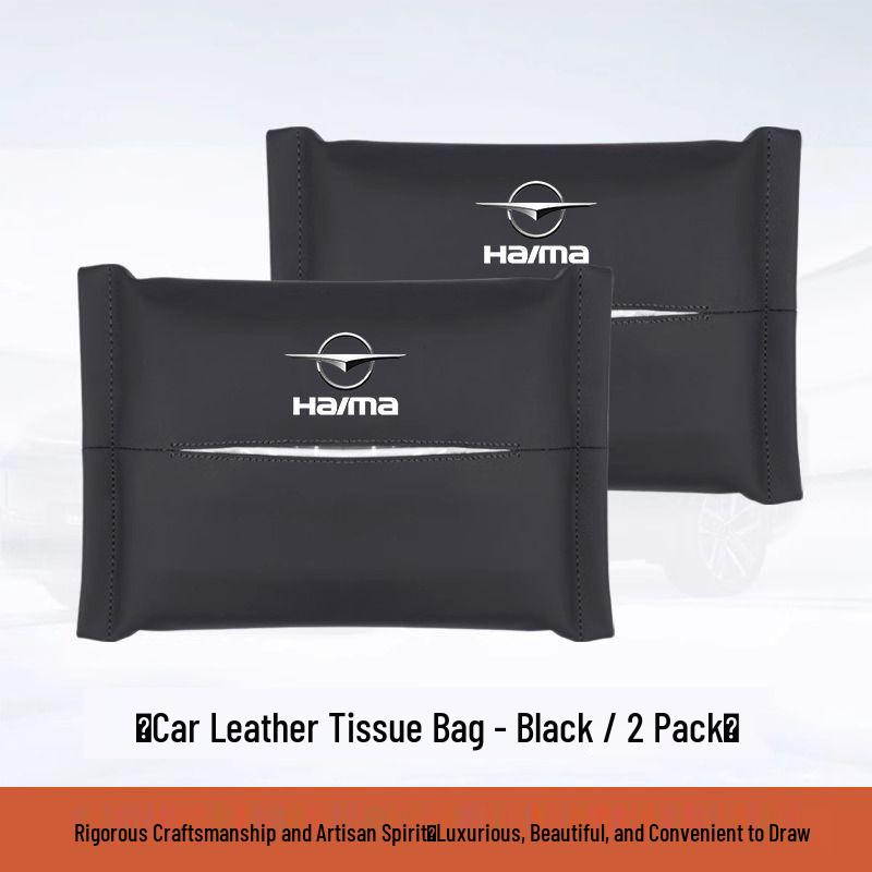 Haima Car Tissue Box Bag - Leather Headrest Pull-Out for 7X, 8SM, 3S, 5 Familia, Xing Models