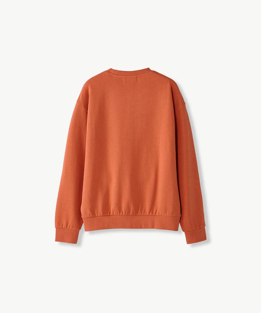 STCO Diems Tröja med Broderade Små Bokstäver_Orange (Överdimensionerad)_Dtsva64Cso