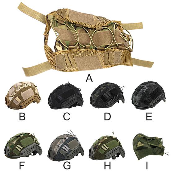 Husă Cască Camuflaj Bandaj Plasă Ușoară Respirabilă Husă Cască Bicicletă pentru Călărie