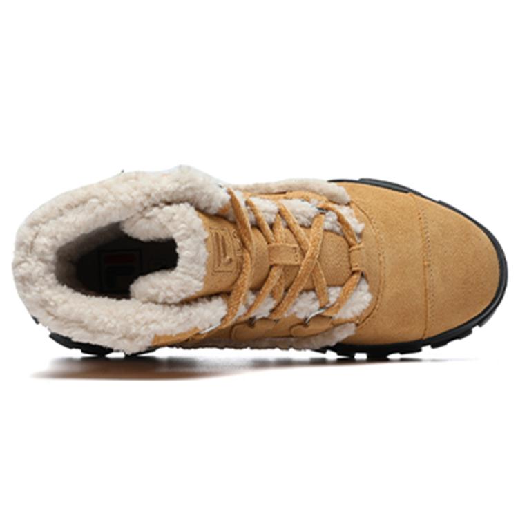 New FILA Warm Snow Boots 'Brown White' Women's F12W144404FTF