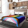 Progress Pride Super Plush Blanket Soft Throw Blanket Perfect for Cuddle Season Progressive Pride LGBT Custom Blankets