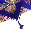 90*90Cm Russian Square Scarf Women Floral Print Bandana Shawl Retro Fringed Babushka Handkerchief Head Wraps Ethnic Shawls