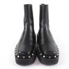 Excellent Valentino Garavani Rockstud Side Gore Leather Chelsea Boots black 37.5 Used