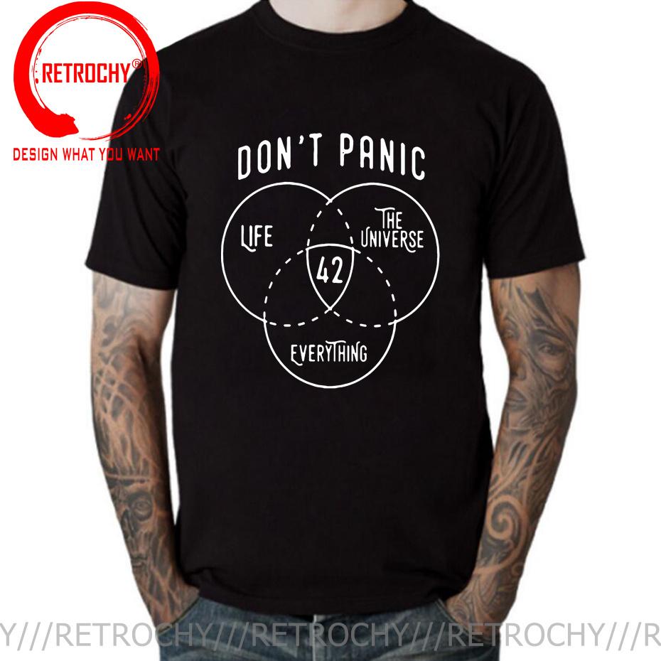 Men 42 The Answer To Life The Universe And Everything Douglas Adams T Shirt 100 Cotton Tops Crew Neck Tees Gift Idea TShirts