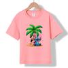 XH48 MINISO 2026 Summer New Printed Cotton Round Neck T-shirt for Children Aged 1-16, Boys and Girls