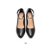 Red Dragonfly Women's Chunky Heel Mary Janes - Summer Casual Genuine Leather High Heels.
