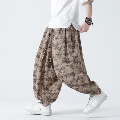 Pantaloni Larghi Casual da Uomo Primavera Uomo Vintage Harajuku Pantaloni Harem Larghi Pantaloni Hip Hop Oversize da Uomo Streetwear