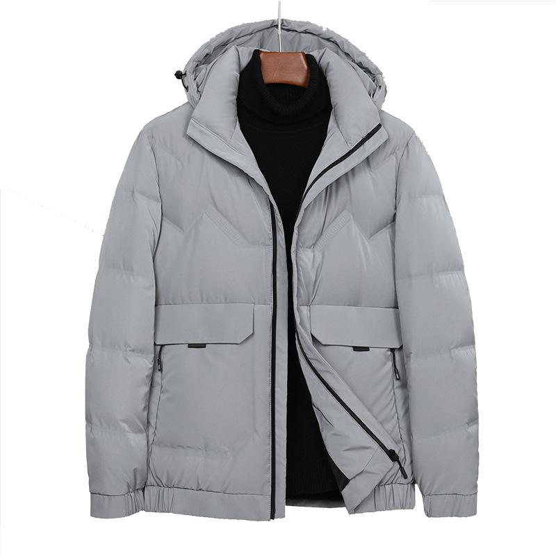 Winter Herren Daunenjacke, Winter Kurze Kleidung, Leichte und Warme Daunenjacke Herren