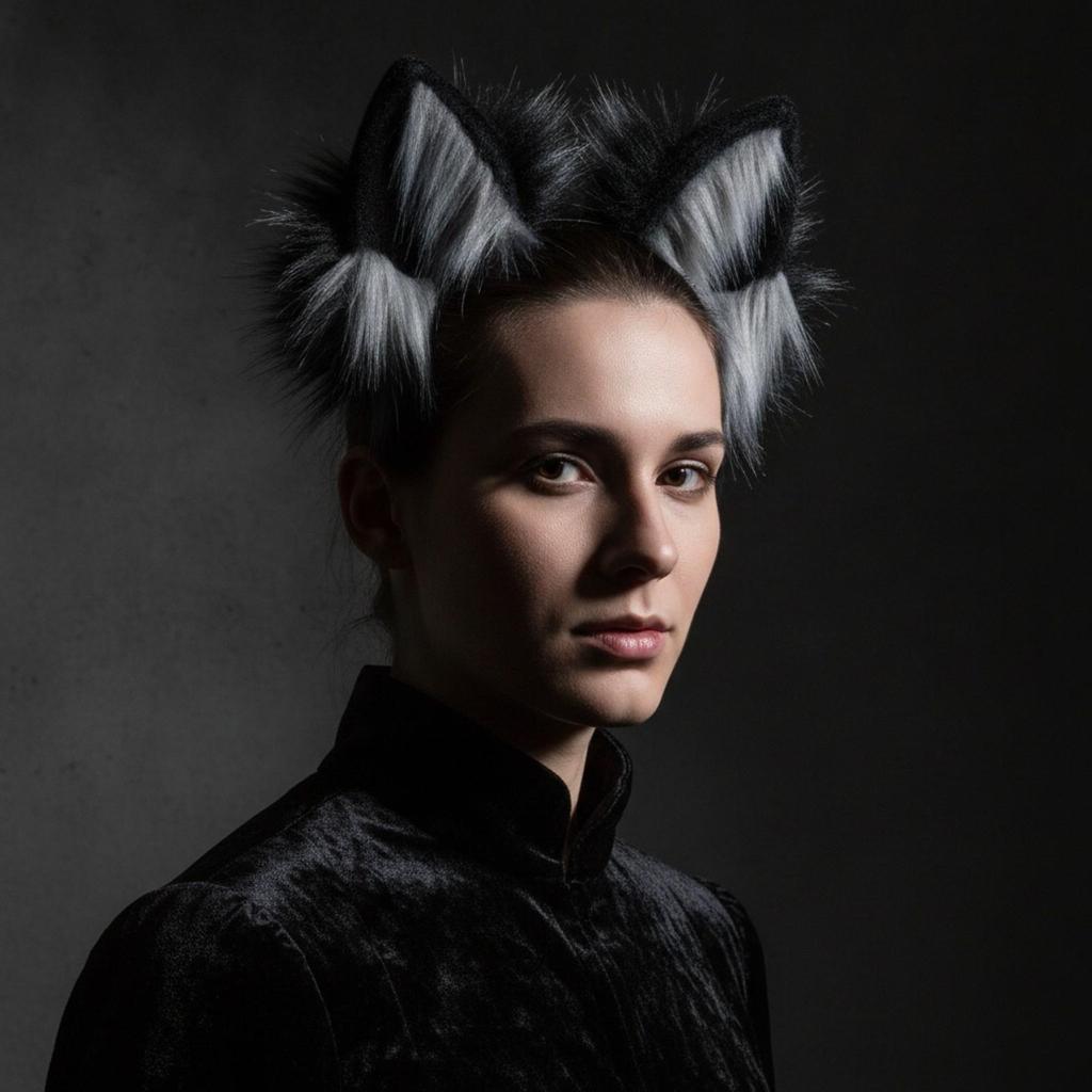 Ohren-Stirnband aus Kunstfleece, weiches, tierisches, verspieltes Kopfschmuck für Cosplay,