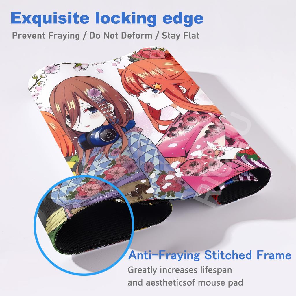 Office Mats XXL The Quintessentials Quintuplets HD Mouse Pad Accessories Computer Gamer MousePad Anime Girl Keyboard PC Desk Mat