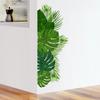 Green Leaf Plant Wall Sticker Removable Self-Adhesive Background Decor for Bedroom Living Room Home Decoration