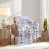 1pc Cinnamoroll, Cute, PlaidDigital Print Flannel Throw Blanket, Super Soft Plush Fleece Bedspread, Multipurpose All-Season Hypoallergenic C
