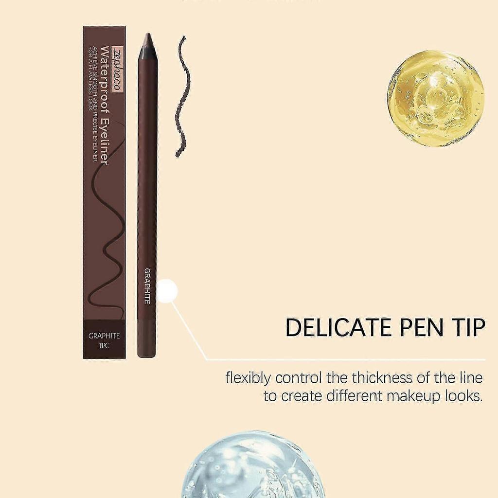 Long-Lasting Graphite Eyeliner Waterproof, Smudge-Proof, Moisturizing Eye Makeup for All-Day Definition and Precision