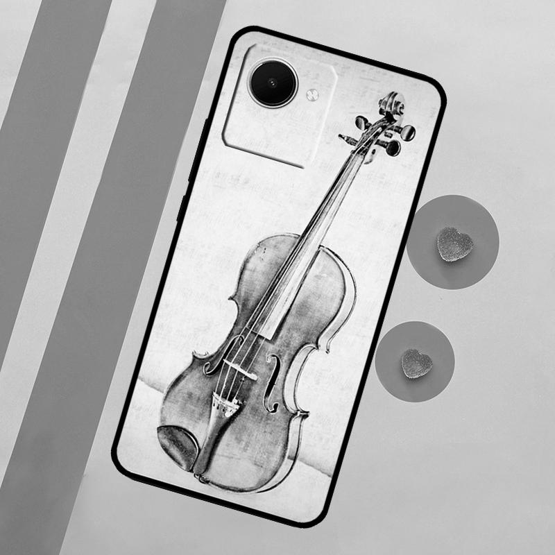 Music Violin For Realme 15 10 11 12 13 14 Pro Plus C65 C67 C75 C63 C61 C55 C51 C53 C35 GT6 GT7 Pro Case