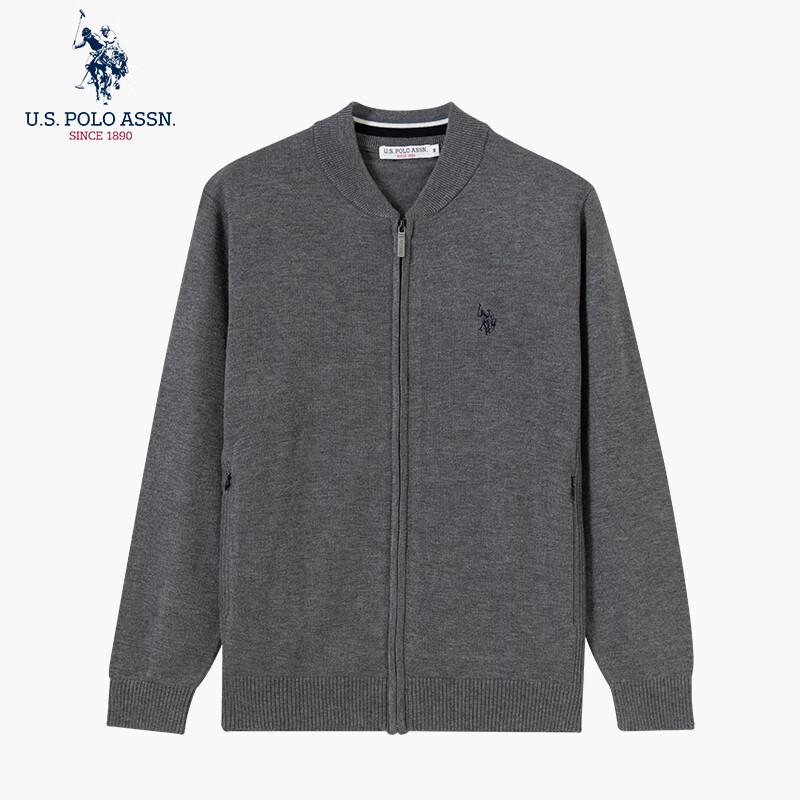 

НАС. АССН ПОЛО. Мужской вязаный кардиган из смесовой шерсти M