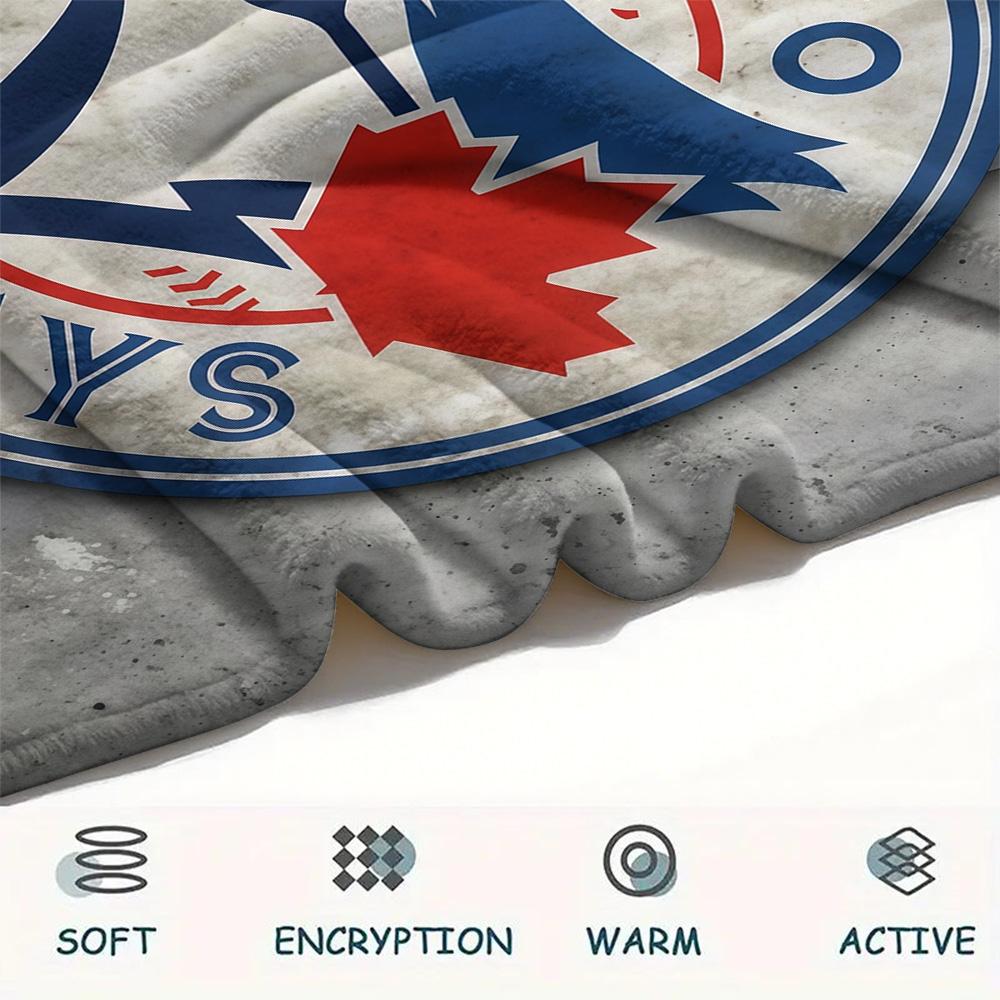 Custom Name Toronto Blue Jays2 Flannel Blanket, High quality Comfortable for All Seasons, Home Decor, Warmth and Comfort