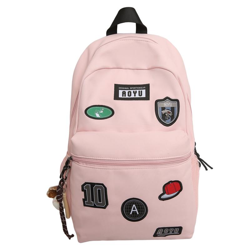 Print Student Schoolbag Unisex Lightweight Large Capacity Backpack