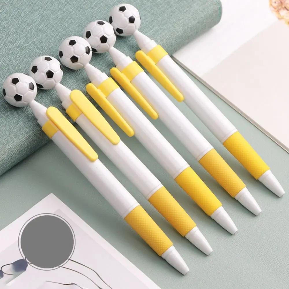 5 Stück/Beutel Partygeschenk Niedlicher Fußball Kugelschreiber Vielseitig Fußballform Tintenstifte Langlebig Kreative Schreibstifte Schüler