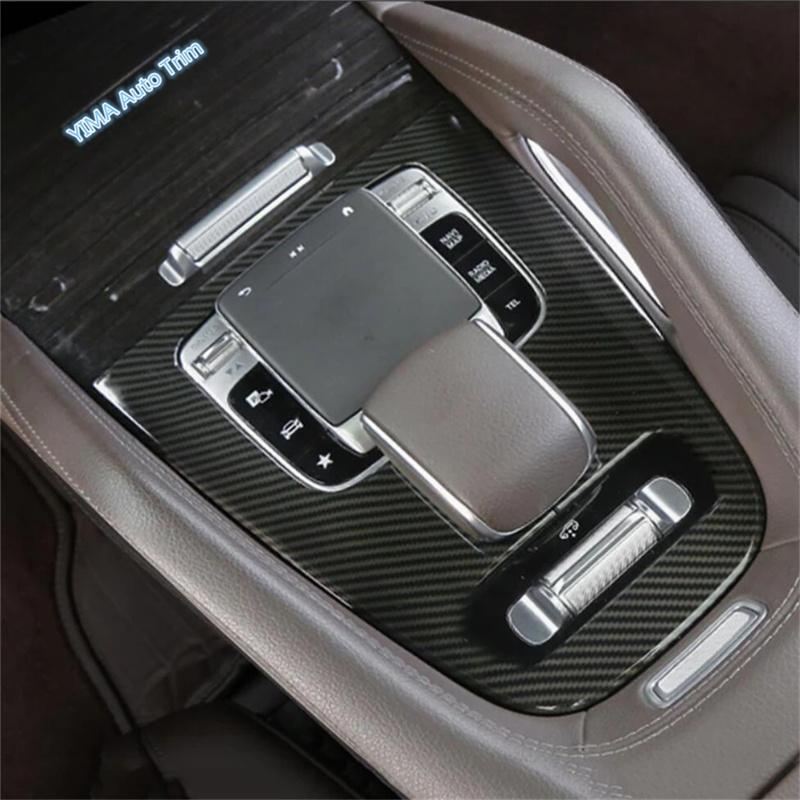 ABS Car Central Control Gear Shift Box Panel Decor Sequ Cover Trim Accessories For Mercedes-Benz GLE GLS Gle320 450