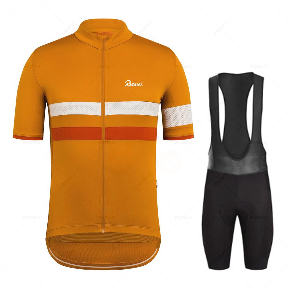 Rvouei 2026 New Cycling Clothing Road Bike Wear Racing Clothes Quick Dry Men's Bicycle Jersey Set Ropa Ciclismo Maillot Hombre
