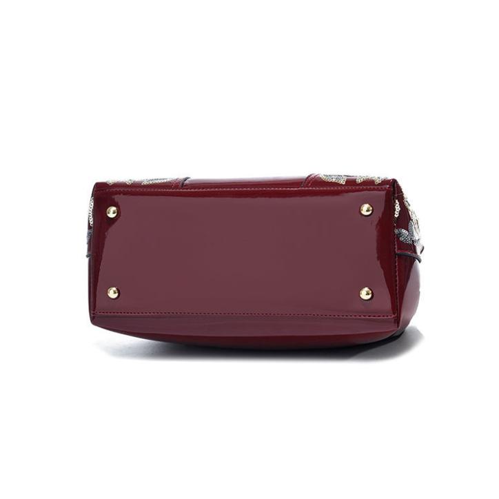 Borse da Donna in Pelle Verniciata Borse da Sposa Lucide in Pelle Verniciata Borse a Spalla da Donna di Grande Capacità Borse a Tracolla