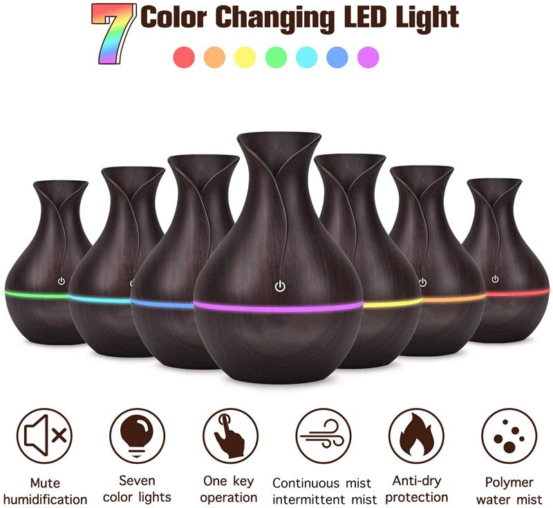 Hot Mini Portable Car Diffuser Essential Oil Car Scent Diffuser Machine Electric USB Aromatherapy Diffuser Humidifier Vase