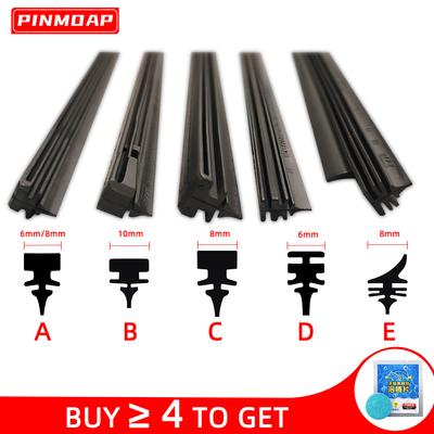 Auto Car All Seasons Windshield Wiper Blades Refills Natural Rubber Strips Wiper Blade Replacement Parts All Types Fit 14"- 32"
