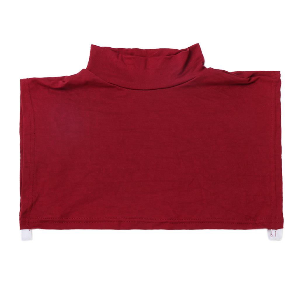 Cuello falso modal de moda de color sólido para mujer, cómodo para exteriores con un cuello falso decorativo versátil para las cuatro estaciones