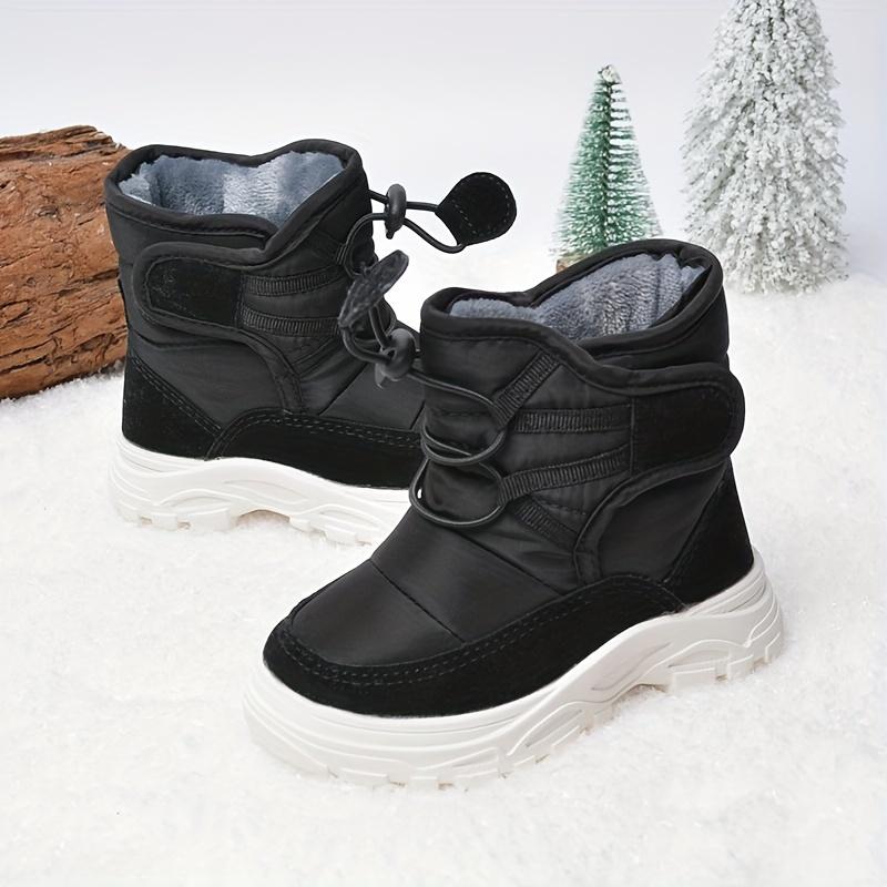 Girls' White Casual Warm Outdoor Snow Boots