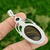 Oval Polychrome Jasper Gemstone Tanzanite Quartz 925 Silver Wedding Wife Pendant