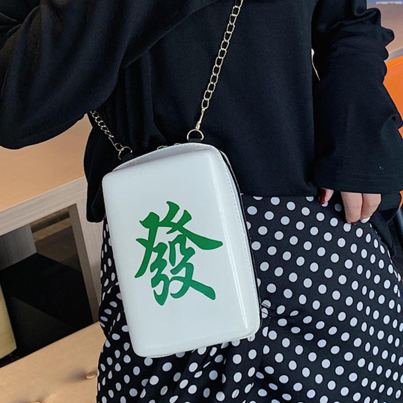 

Сумка через плечо для мужчин и женщин с двойной молнией, маленькая, новинка, модная, повседневная, кошелек Green Dragon